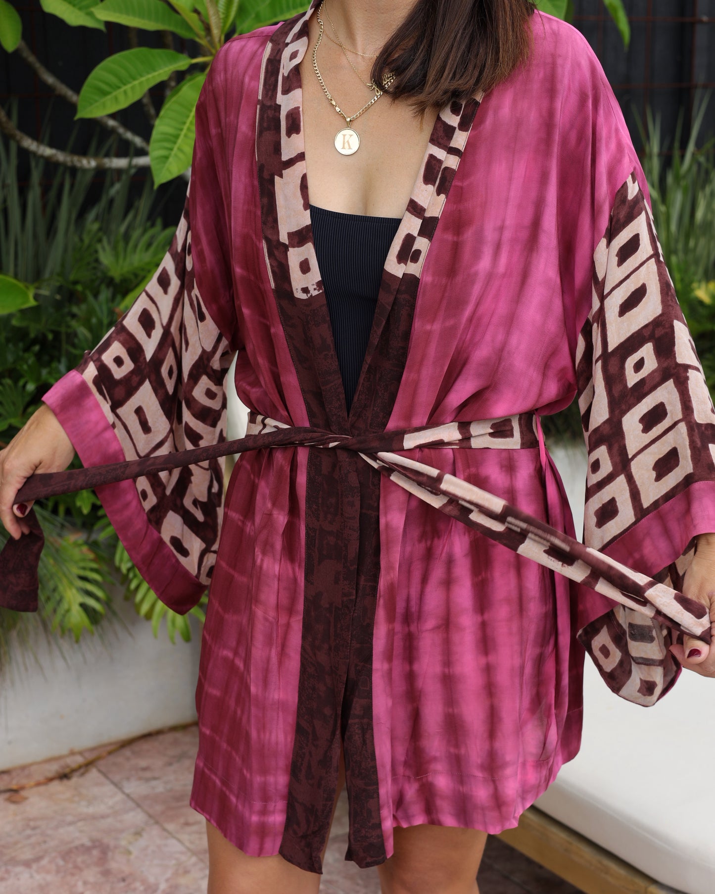 Marigold Silk Robe Col 11, SMALL