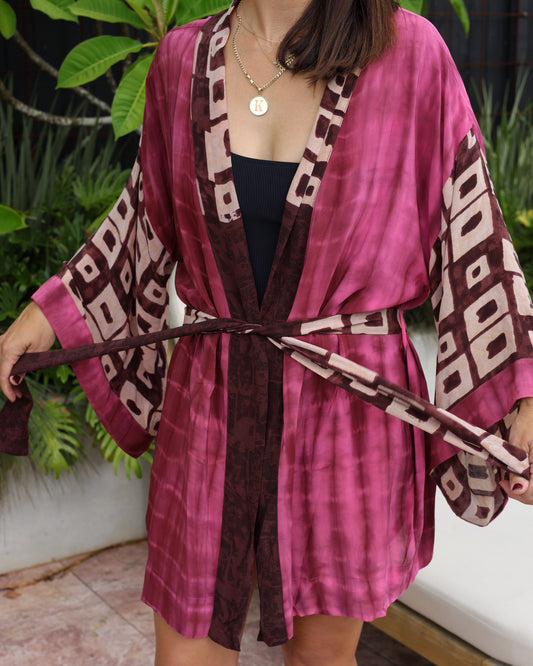 Marigold Silk Robe Col 11, SMALL