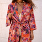 Hibiscus Linen Robe
