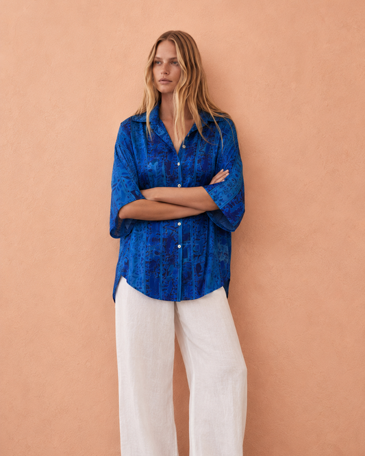 Silk Shirt O/S Col 01