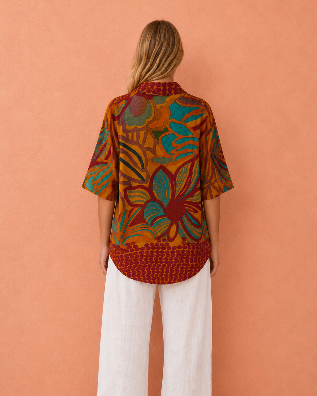 Silk Shirt O/S Col 05