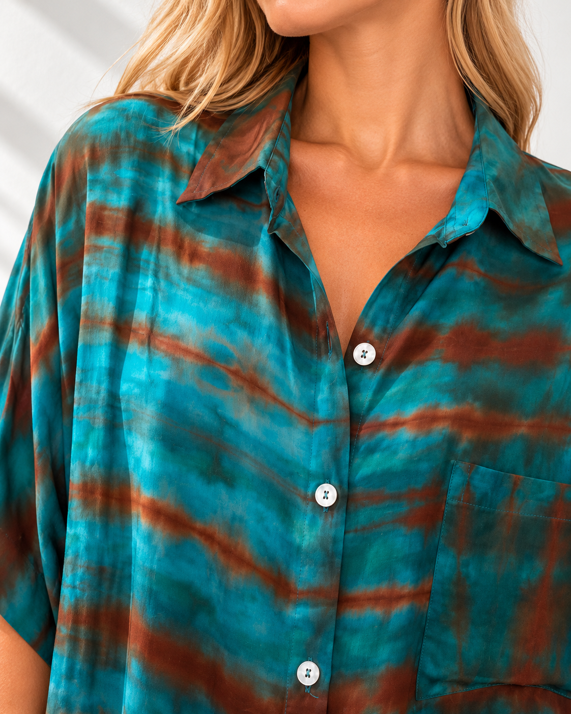 Silk Shirt O/S Col 19