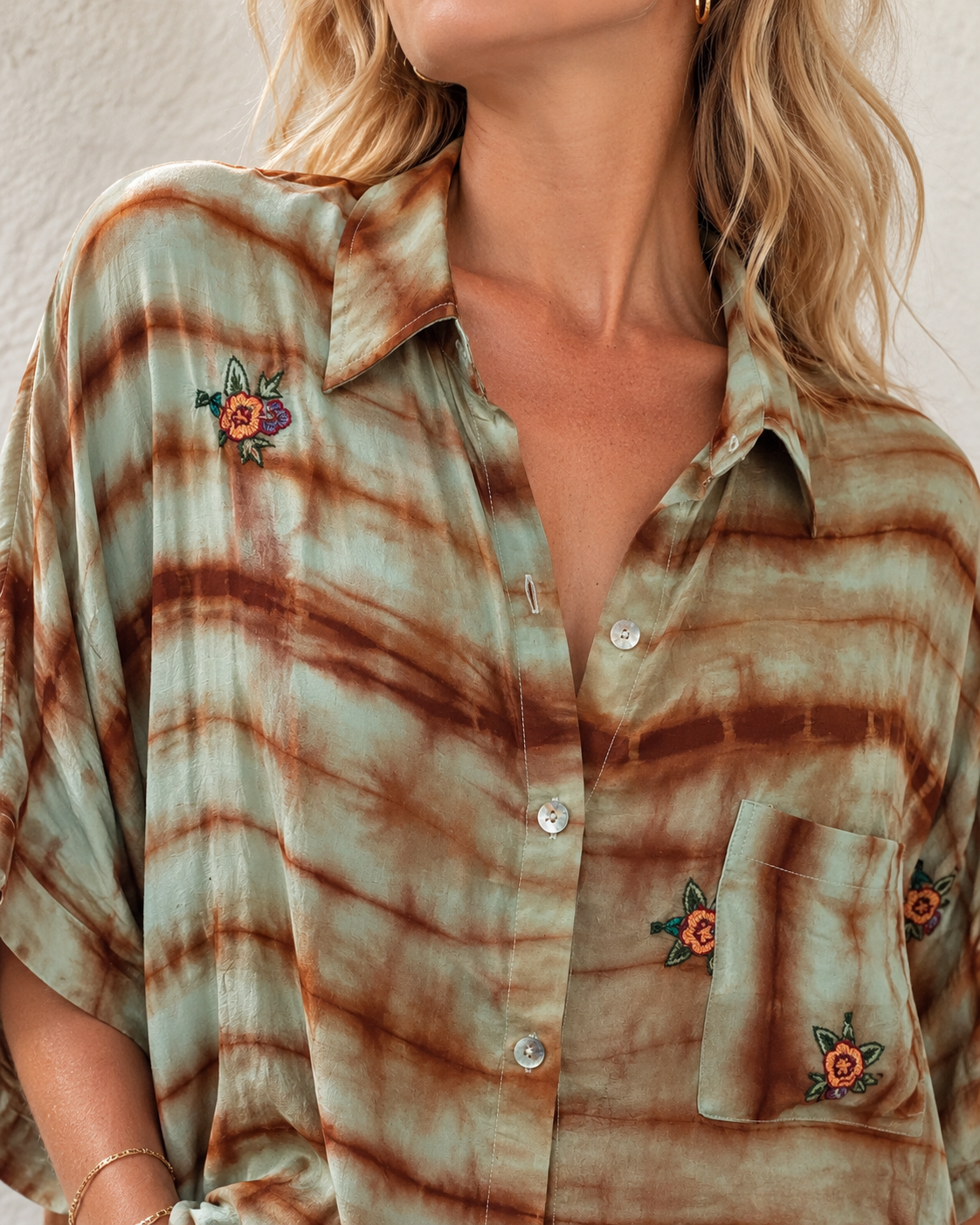 Silk Shirt O/S Col 11