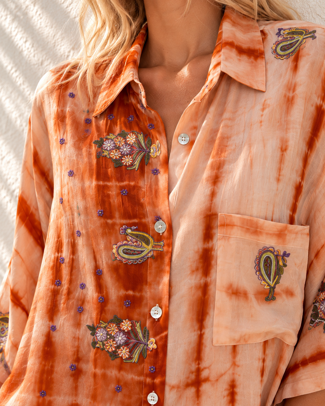 Silk Shirt O/S Col 12
