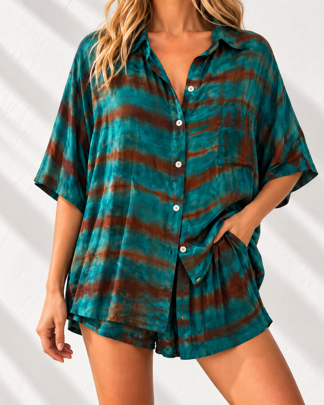 Silk Shirt O/S Col 19