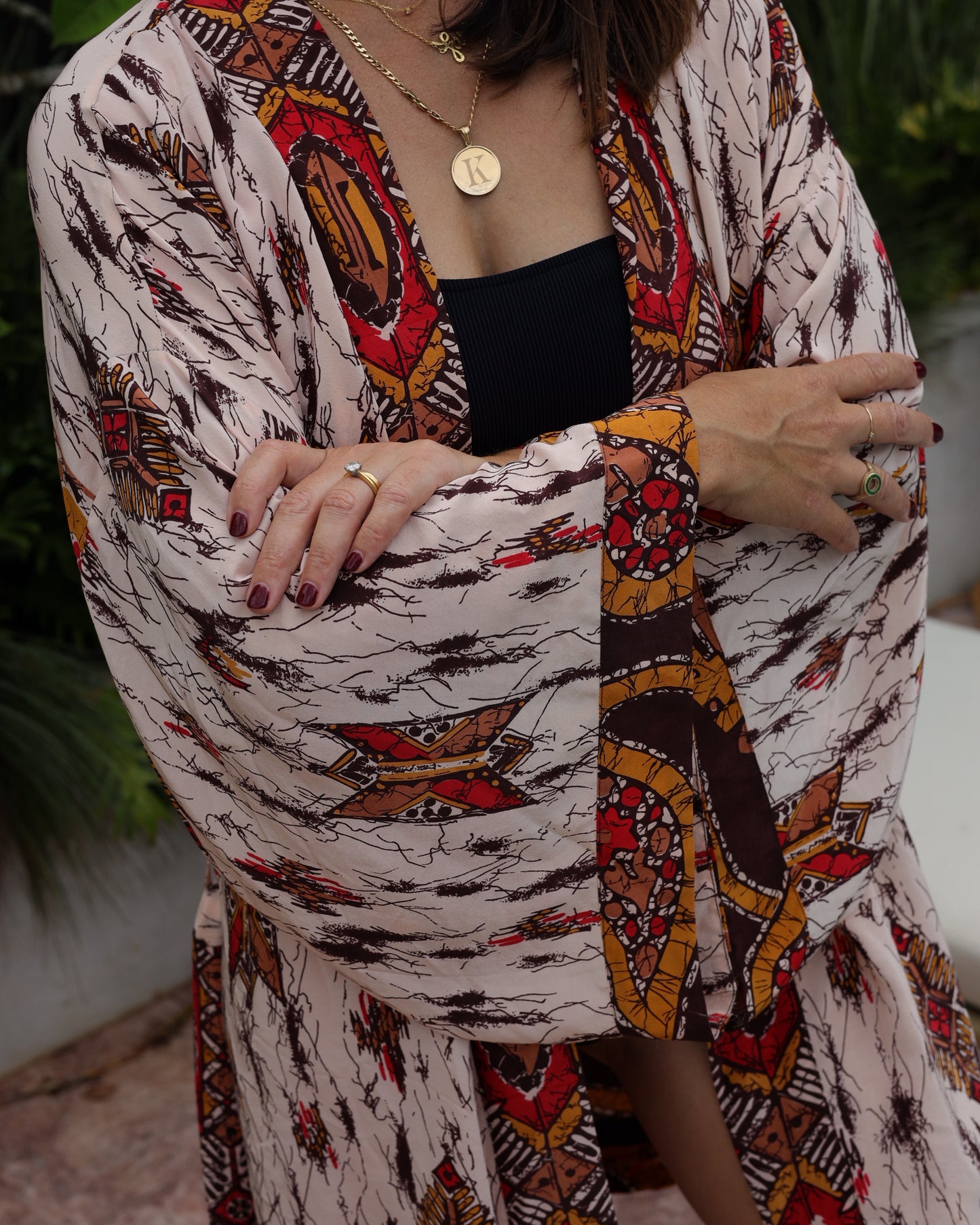 Marigold Silk Robe Col 01, LARGE
