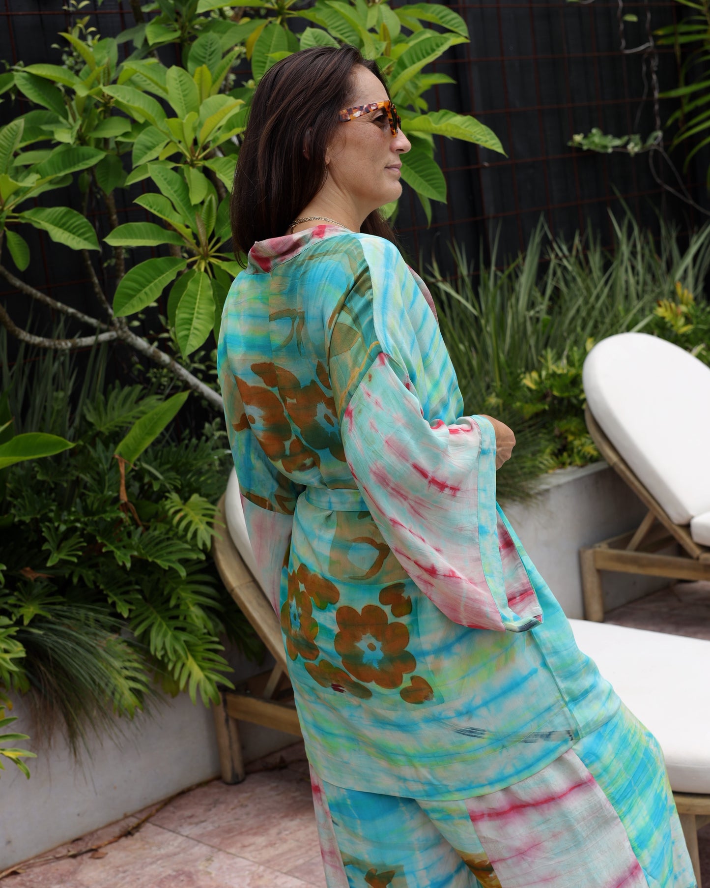 Marigold Silk Robe Col 04, MEDIUM