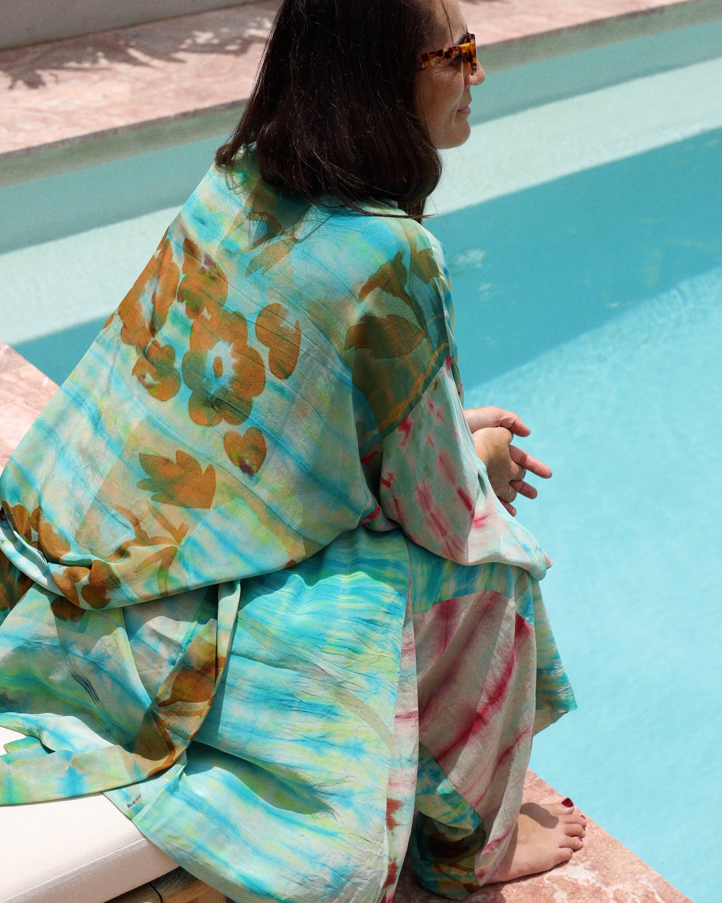 Marigold Silk Robe Col 04, MEDIUM