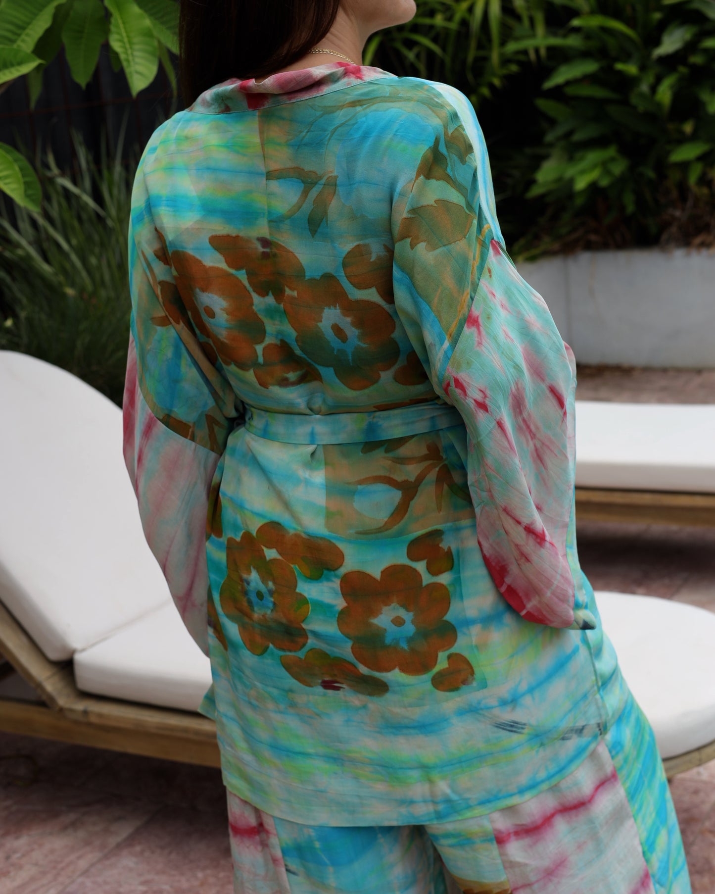 Marigold Silk Robe Col 04, MEDIUM