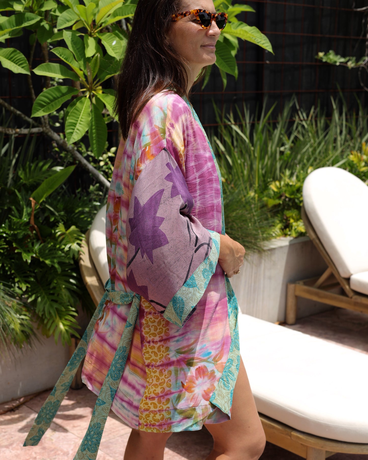 Marigold Silk Robe Col 07, SMALL