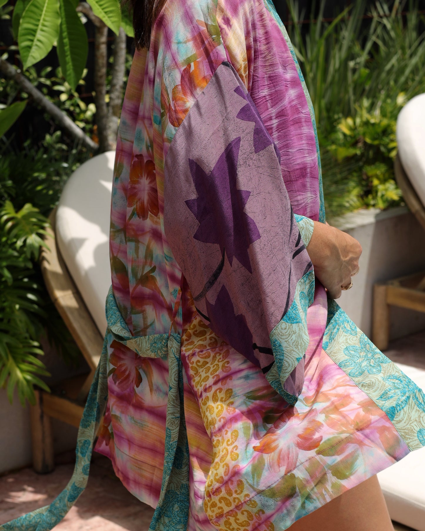 Marigold Silk Robe Col 07, SMALL