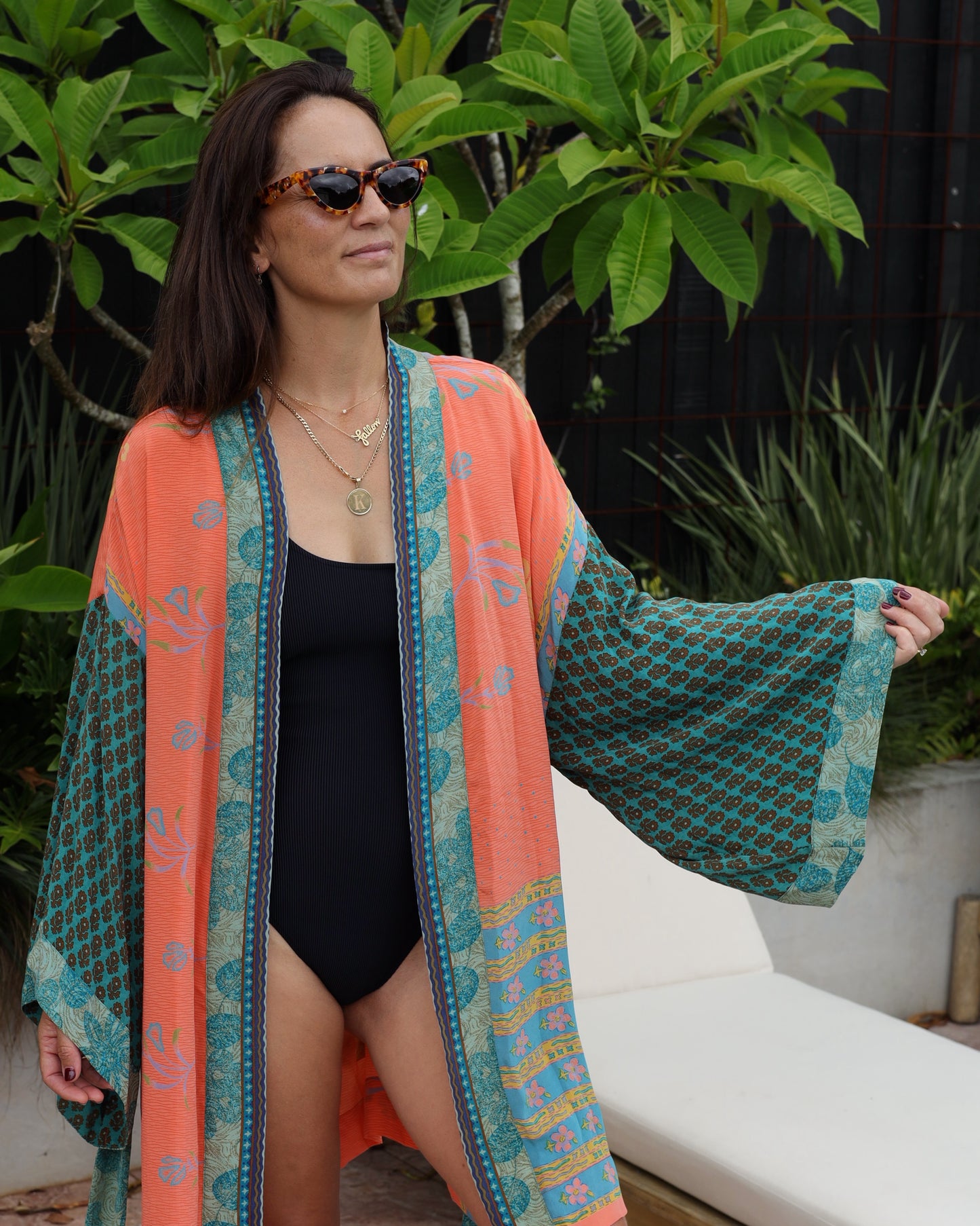 Marigold Silk Robe Col 08, LARGE