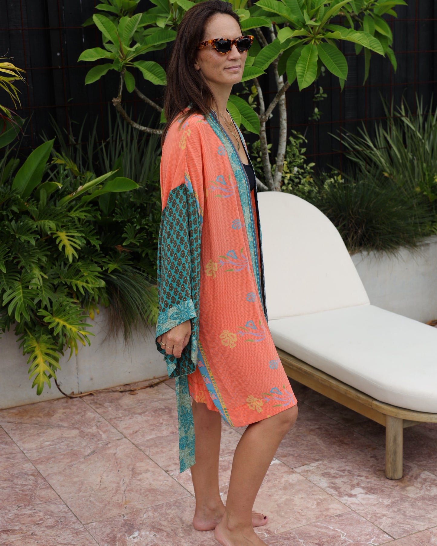 Marigold Silk Robe Col 08, LARGE