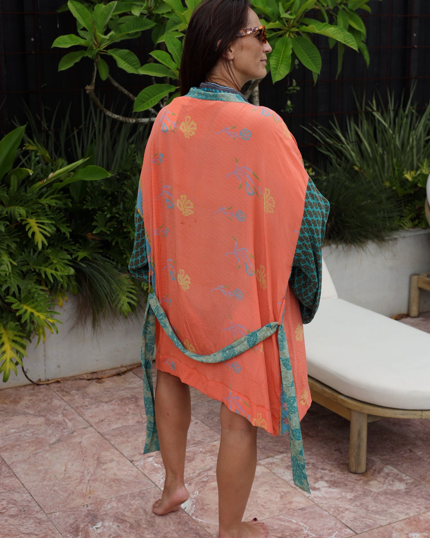 Marigold Silk Robe Col 08, LARGE