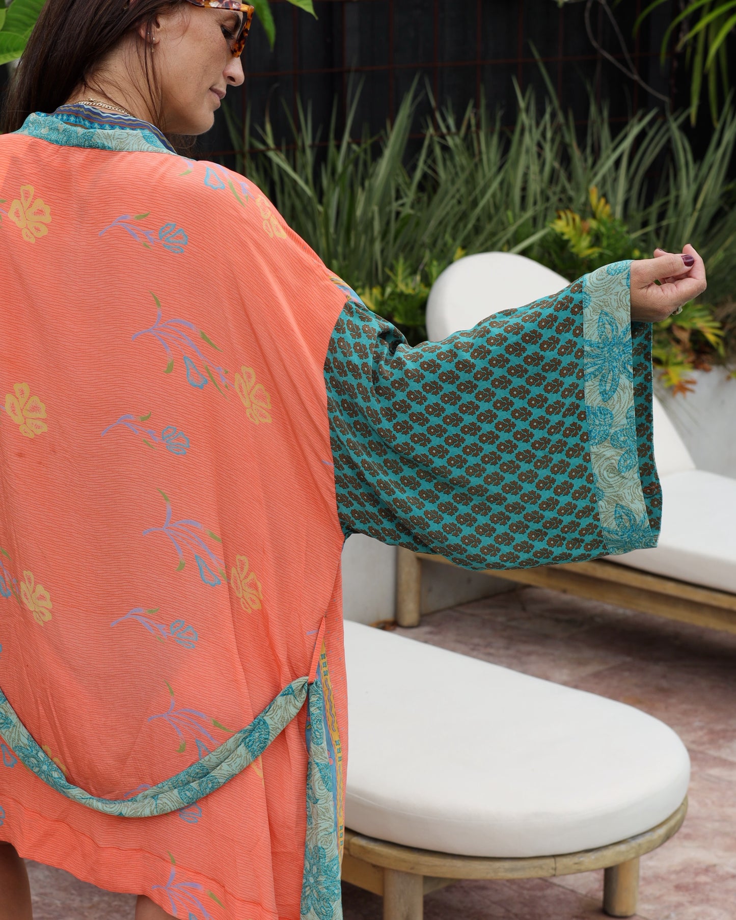 Marigold Silk Robe Col 08, LARGE