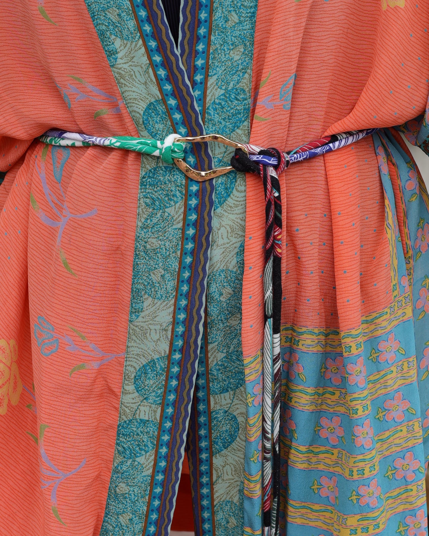 BOHO LINEN TIE BELT