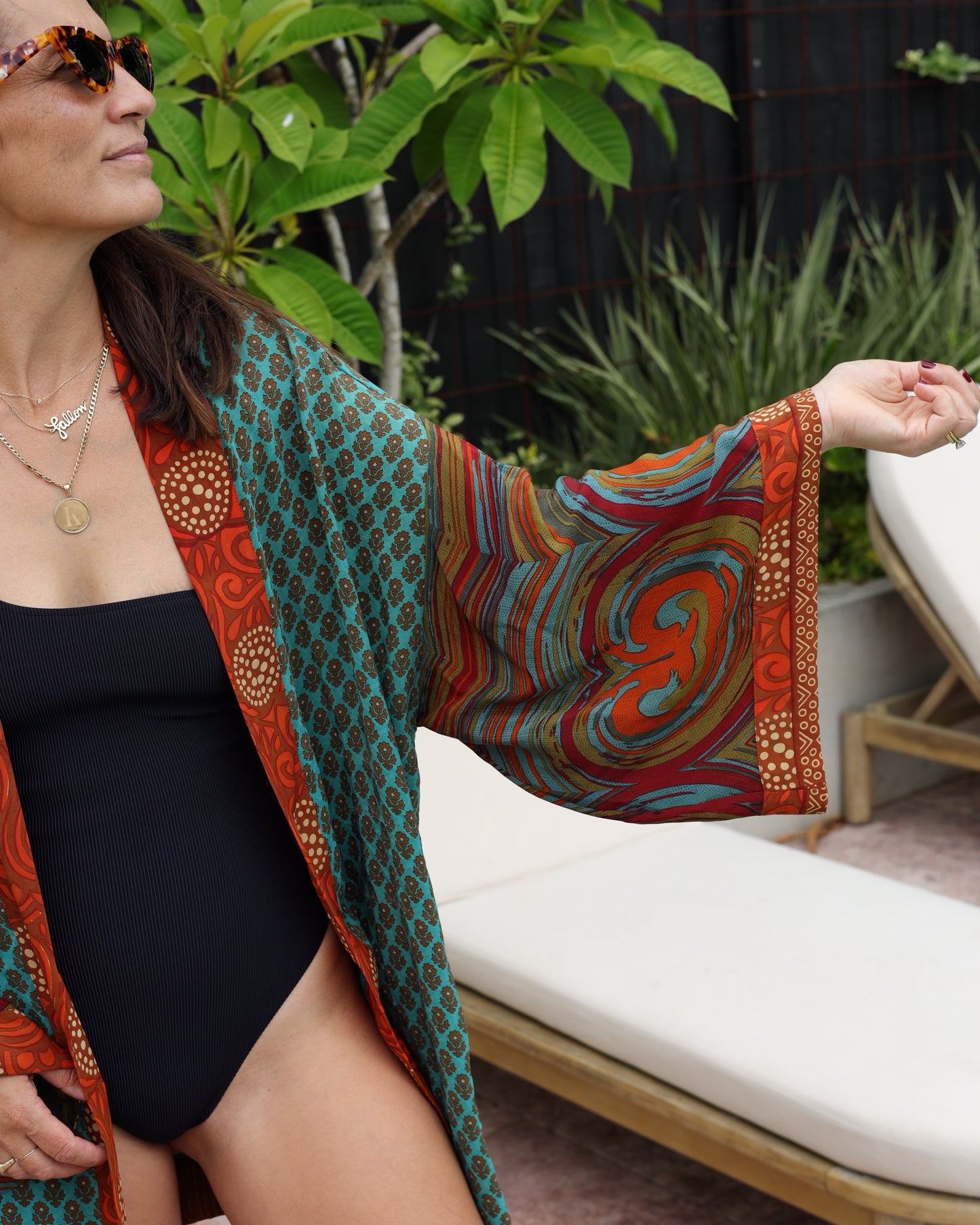 Marigold Silk Robe Col 28, SMALL