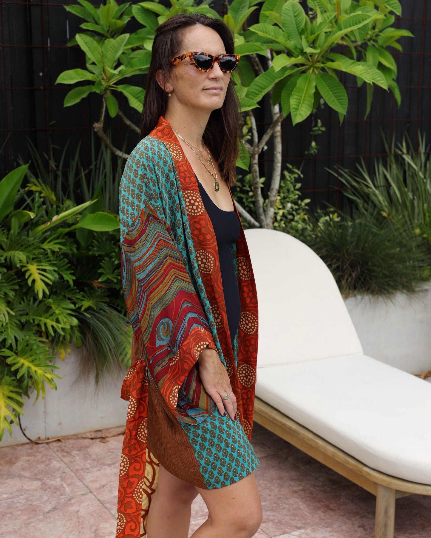 Marigold Silk Robe Col 28, SMALL