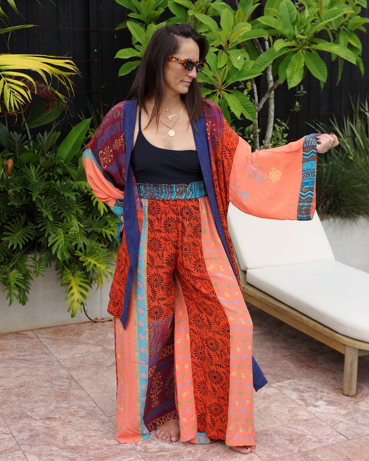 Marigold Silk Robe Col 09, LARGE