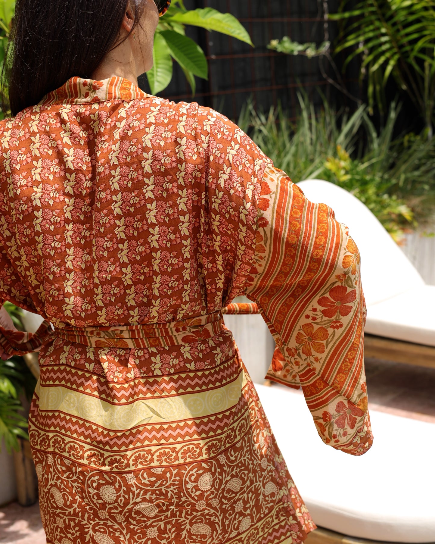 Marigold Silk Robe Col 13, SMALL