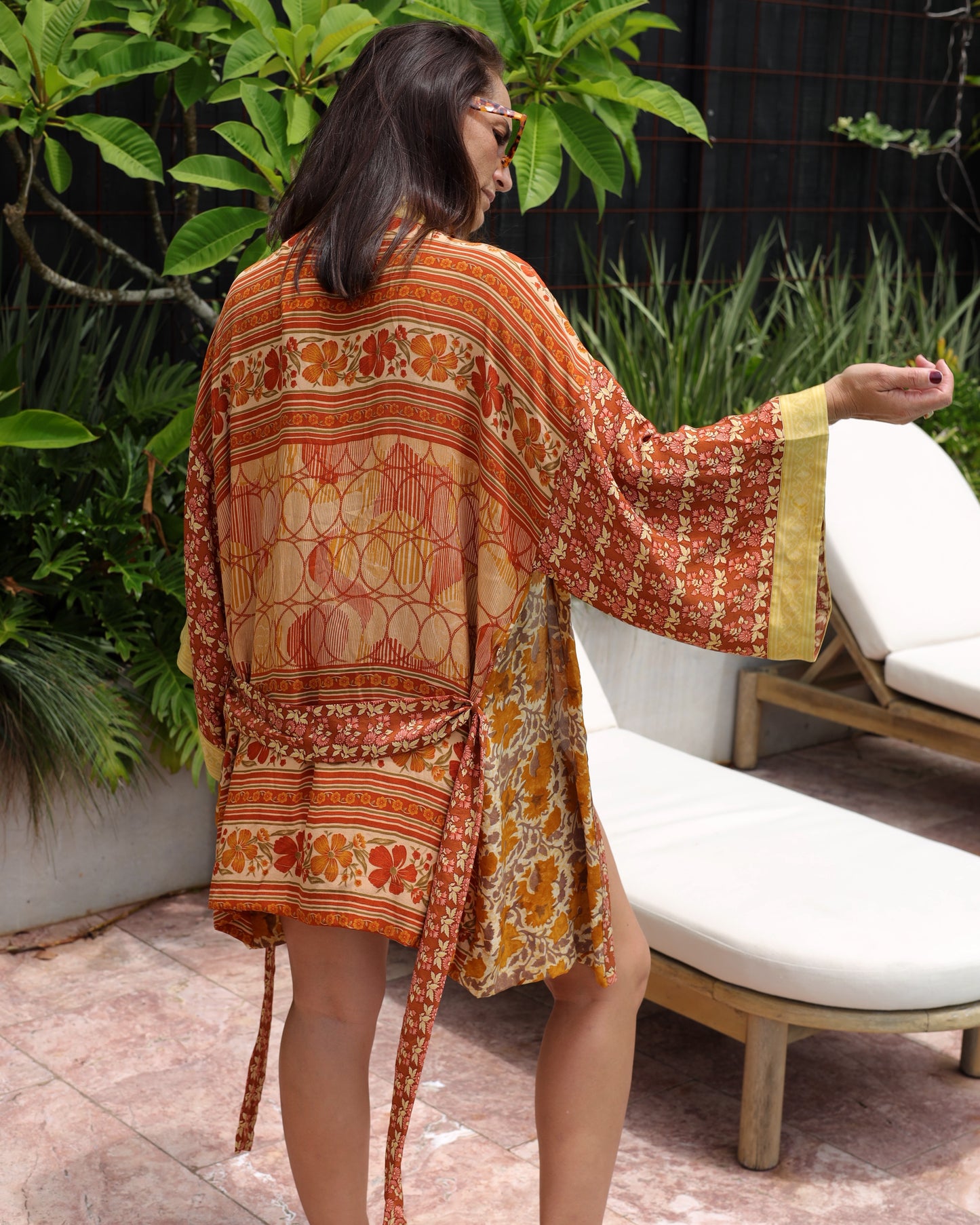 Marigold Silk Robe Col 14, SMALL
