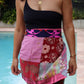 Wrap Skirt Hibiscus 08, O/S