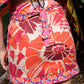 Hibiscus Linen Wrap Skirt