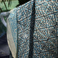 Blockprint Sarong, Geo Blue