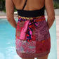 Wrap Skirt Hibiscus 08, O/S