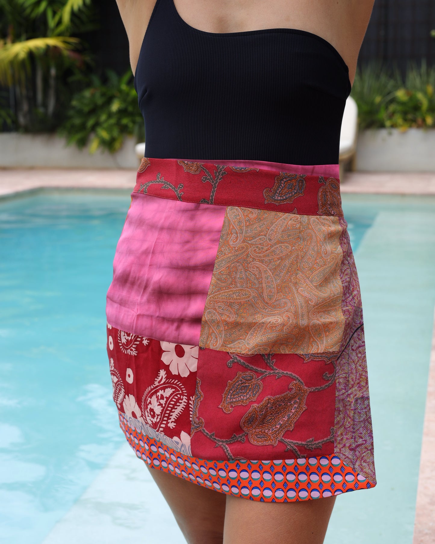 Wrap Skirt Hibiscus 04, O/S