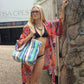 Hibiscus Linen Robe