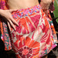 Hibiscus Linen Wrap Skirt