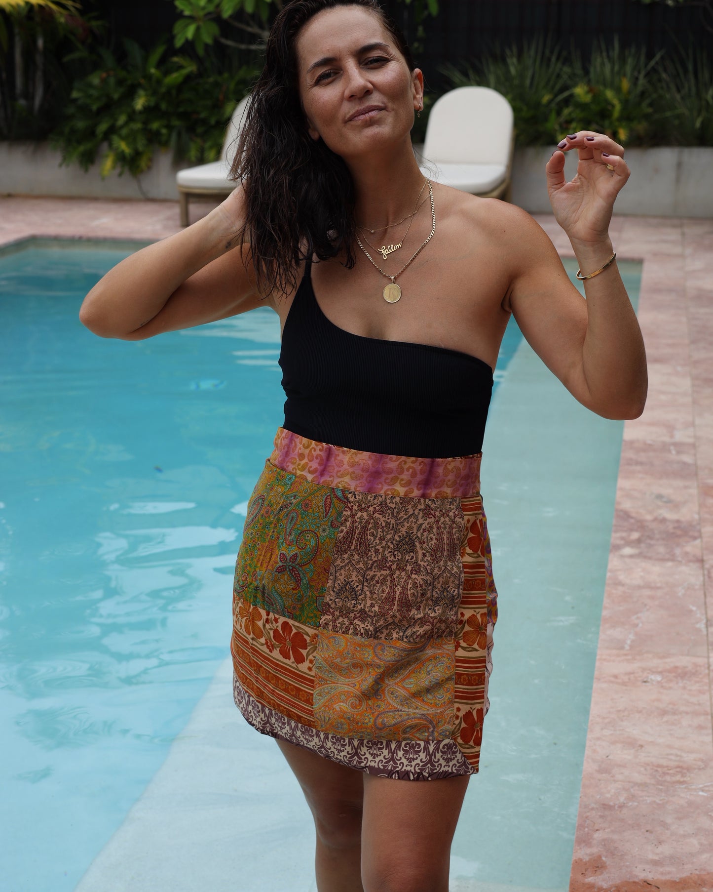 Wrap Skirt Earthy 14, O/S