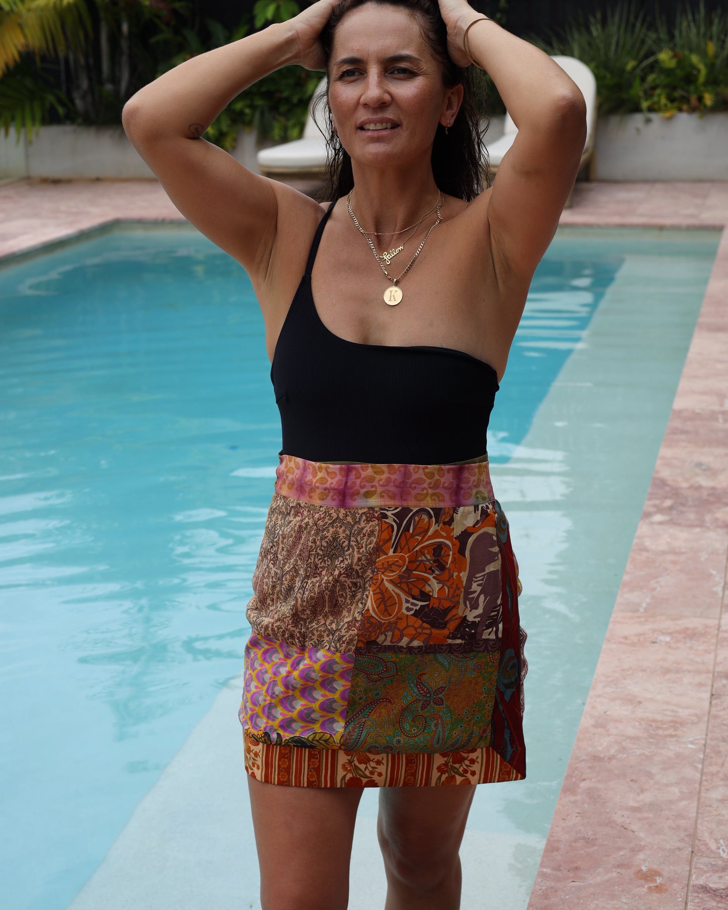 Wrap Skirt Earthy 09, O/S