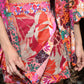 Hibiscus Linen Wrap Skirt