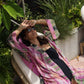 Marigold Silk Robe Col 22, MEDIUM
