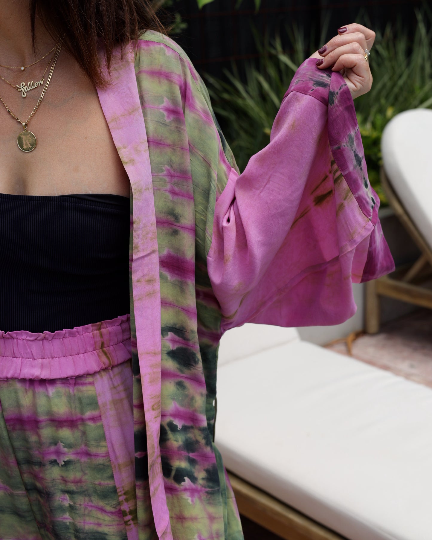 Marigold Silk Robe Col 23, MEDIUM
