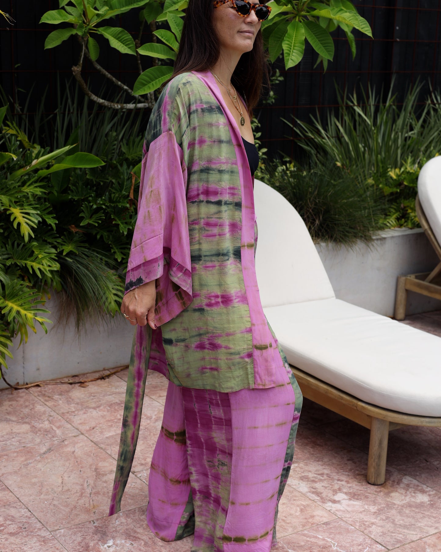 Marigold Silk Robe Col 23, MEDIUM