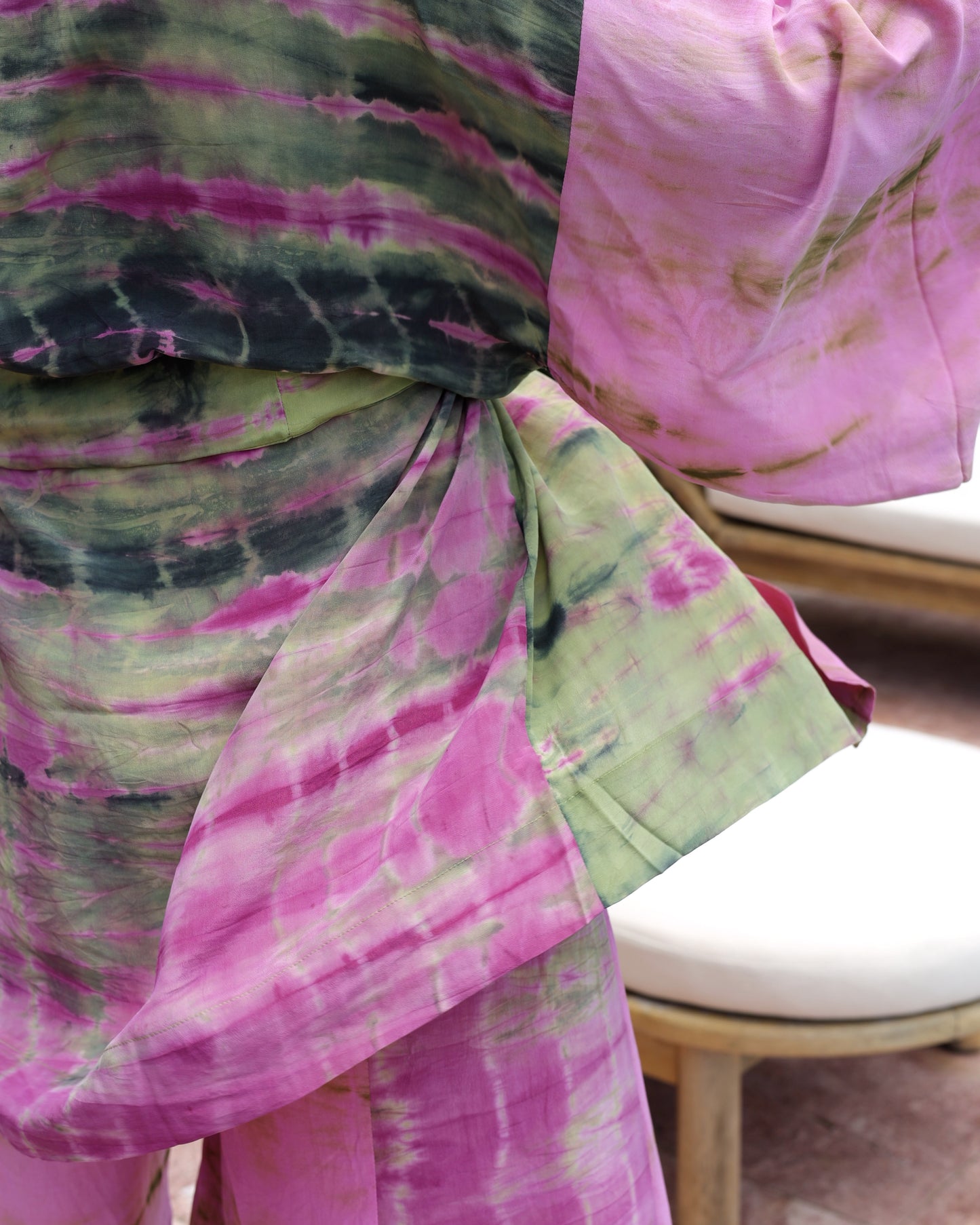 Marigold Silk Robe Col 23, MEDIUM
