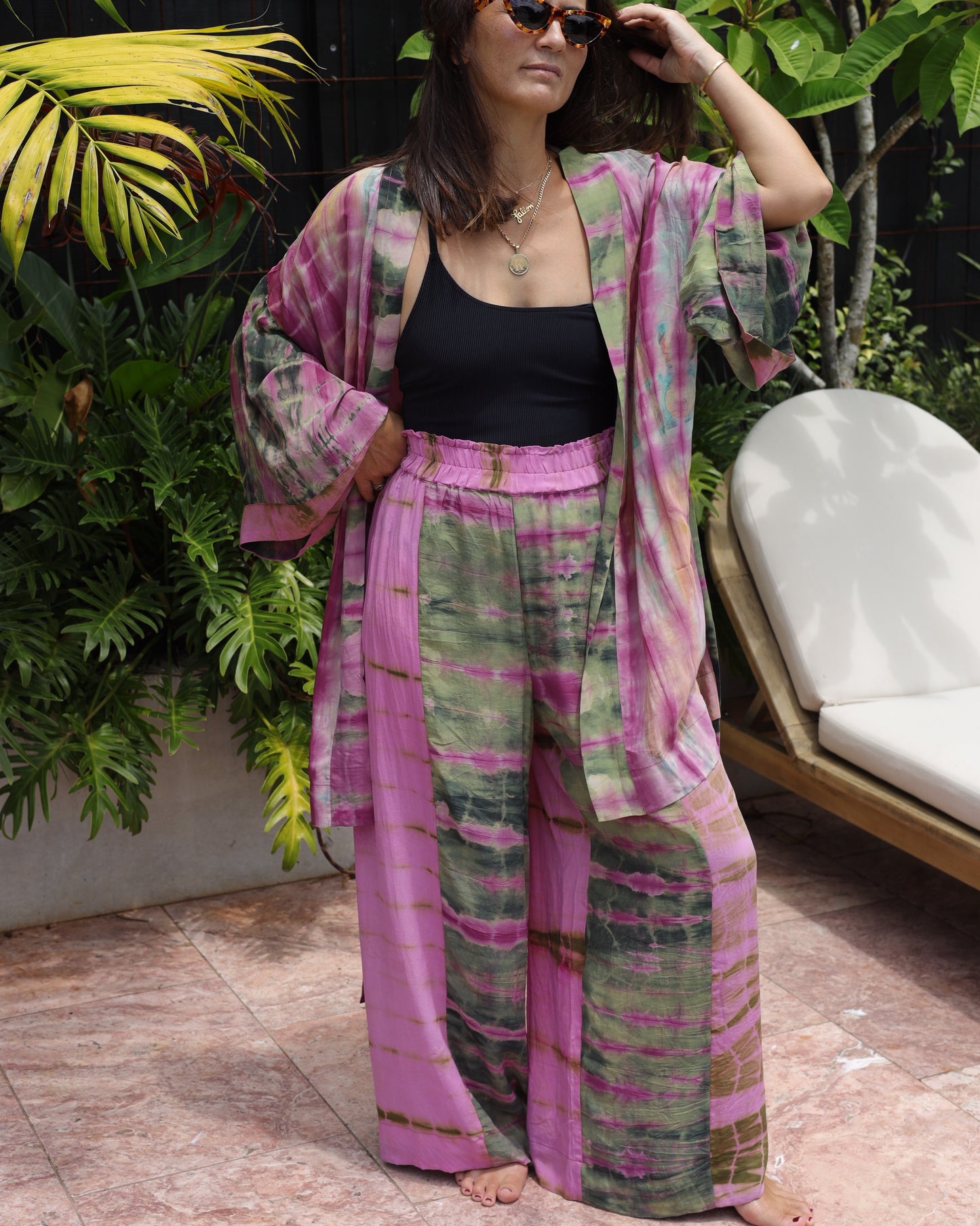 Marigold Silk Robe Col 22, MEDIUM