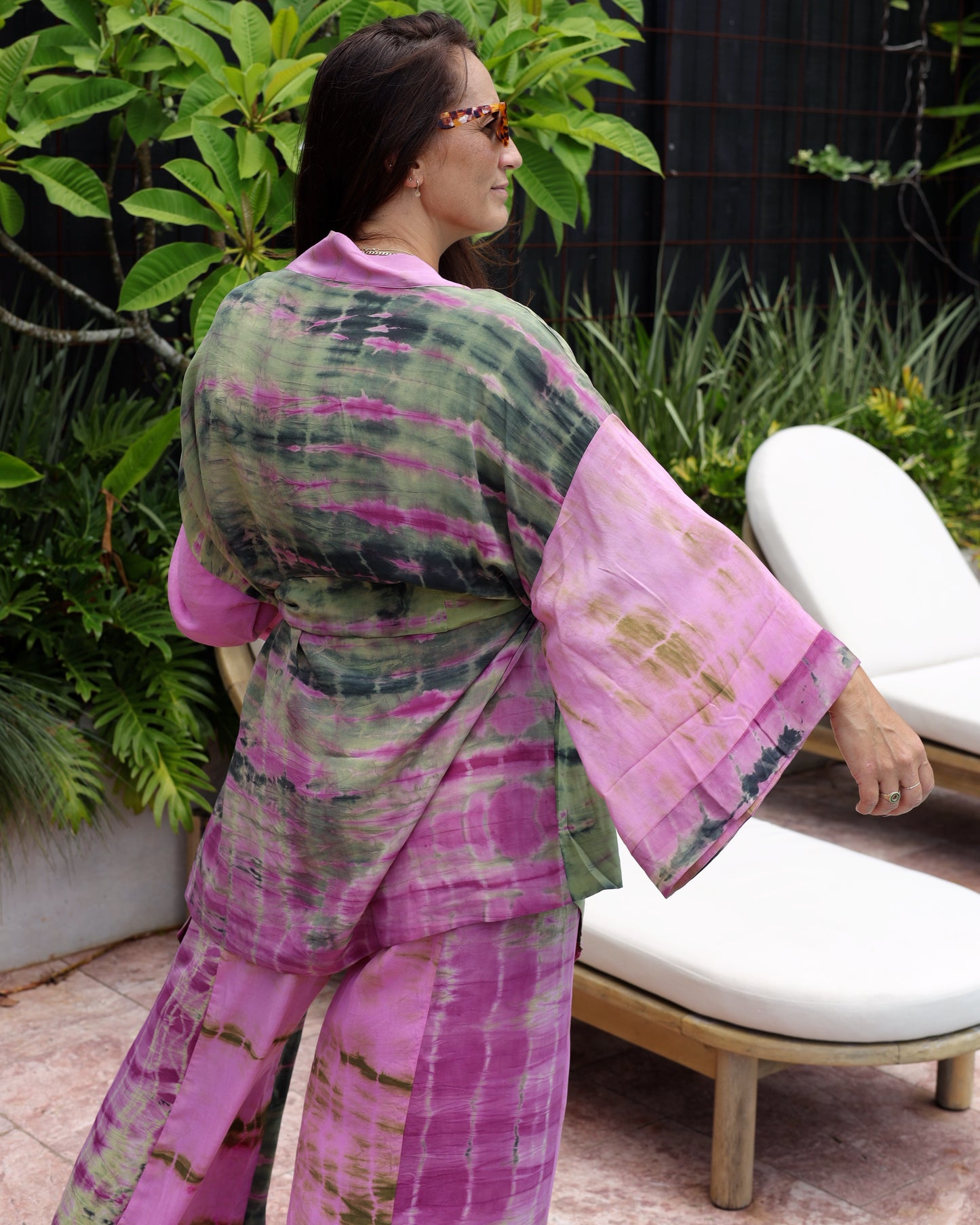 Marigold Silk Robe Col 23, MEDIUM