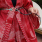 BOHO LINEN TIE BELT