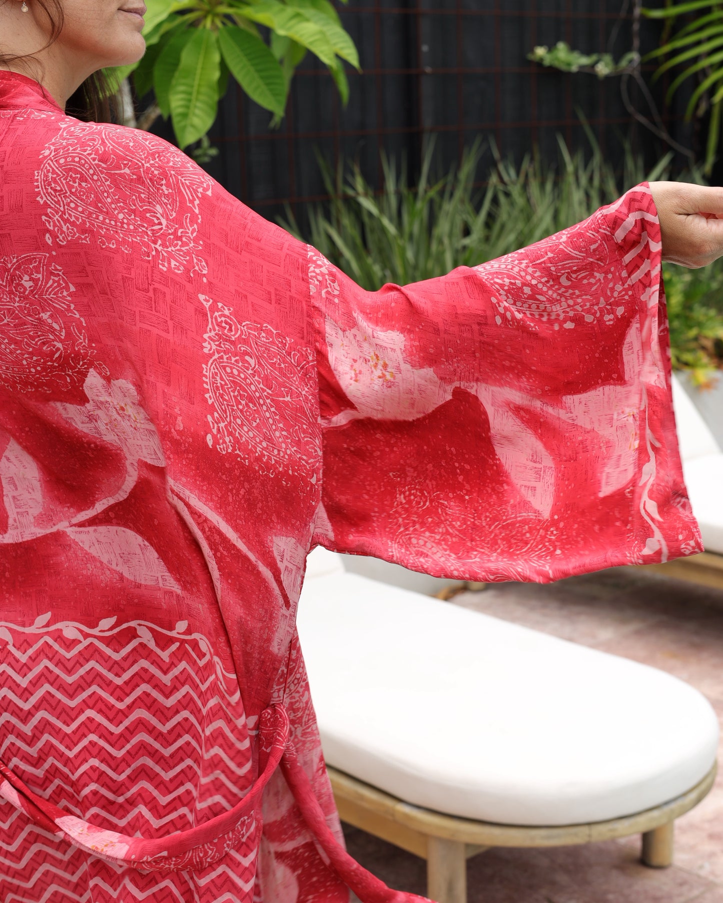 Marigold Silk Robe Col 30, LARGE