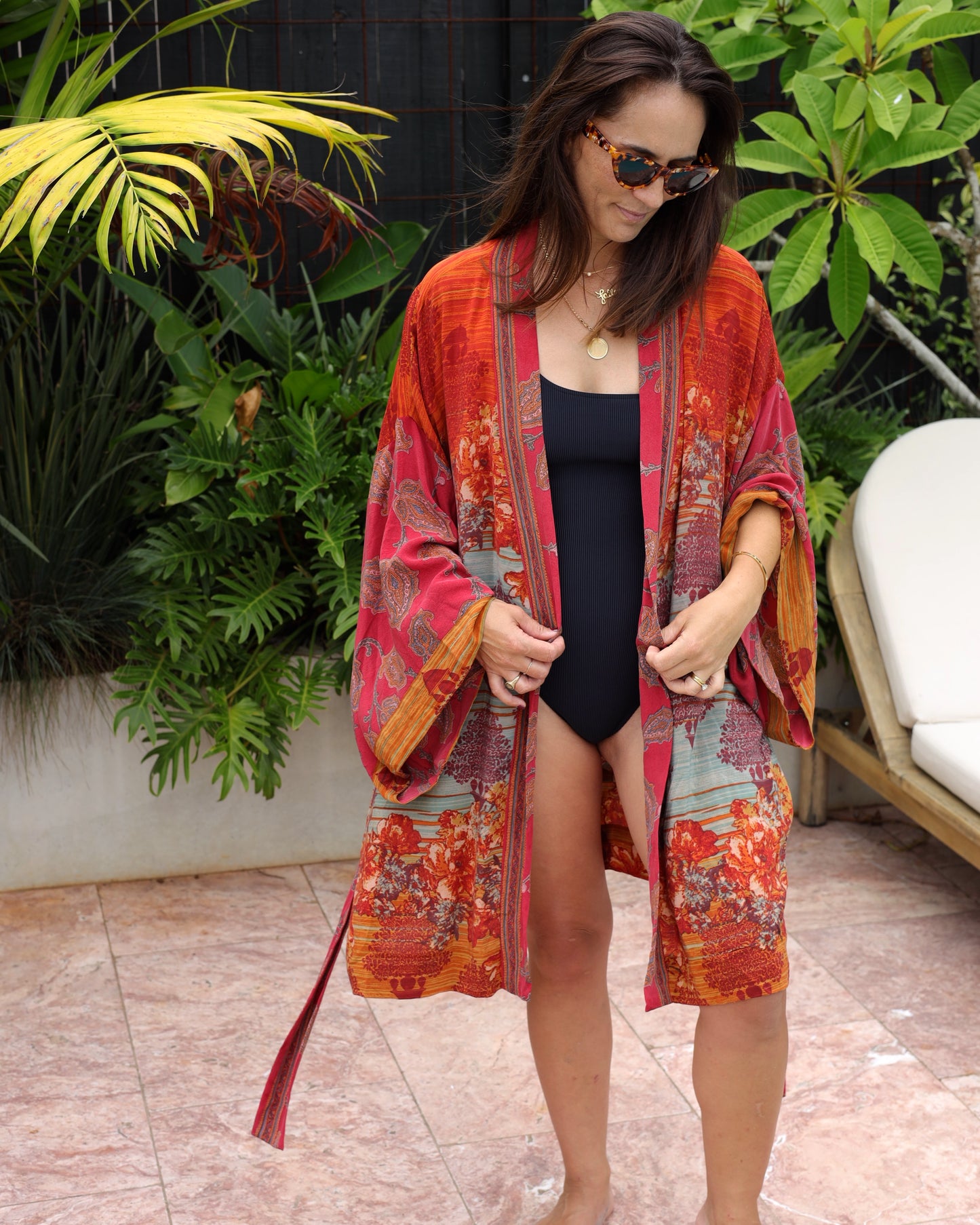 Marigold Silk Robe Col 37, X-LARGE