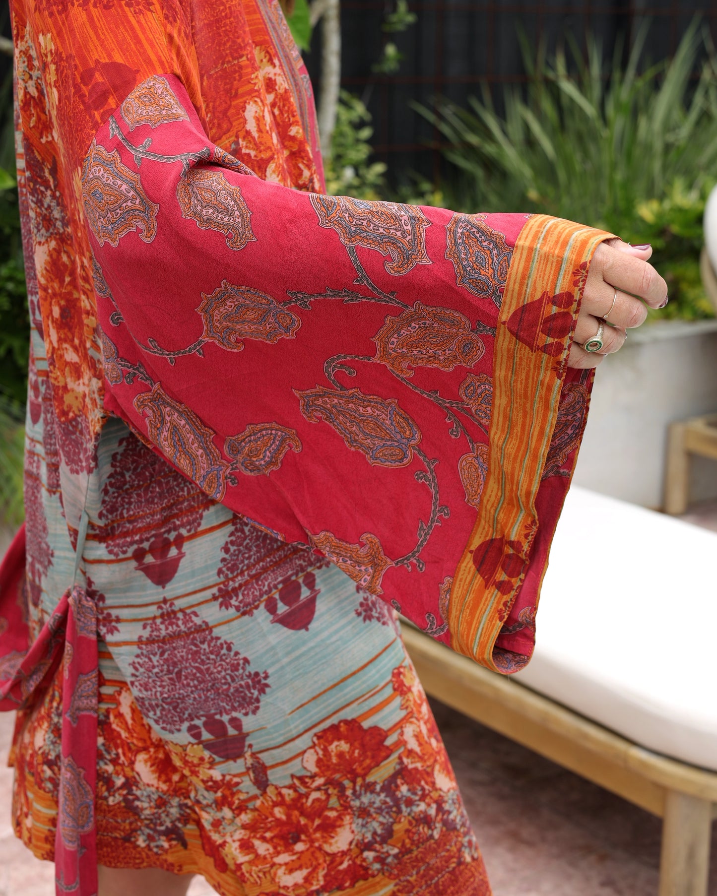 Marigold Silk Robe Col 37, X-LARGE