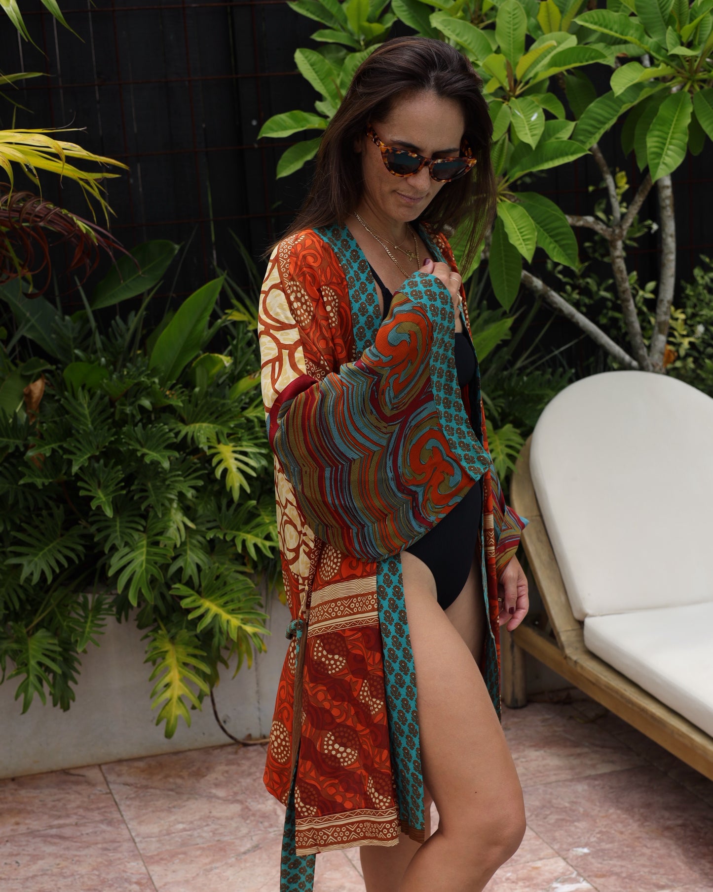 Marigold Silk Robe Col 29, X-LARGE