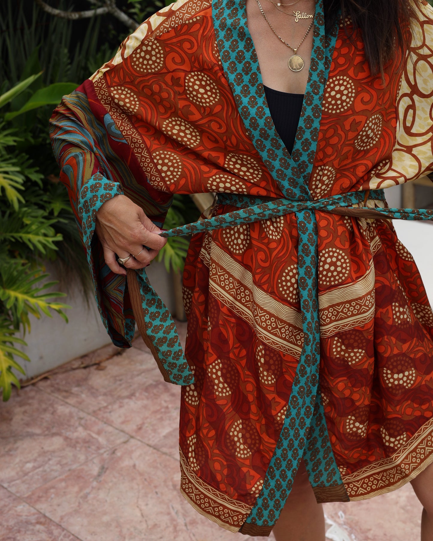 Marigold Silk Robe Col 29, X-LARGE