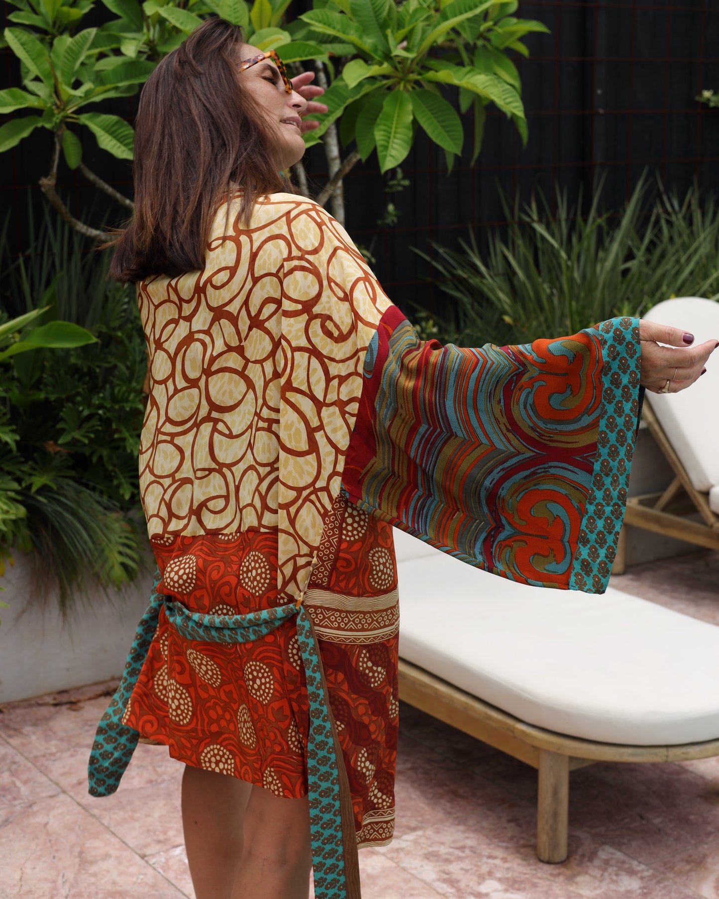 Marigold Silk Robe Col 29, X-LARGE
