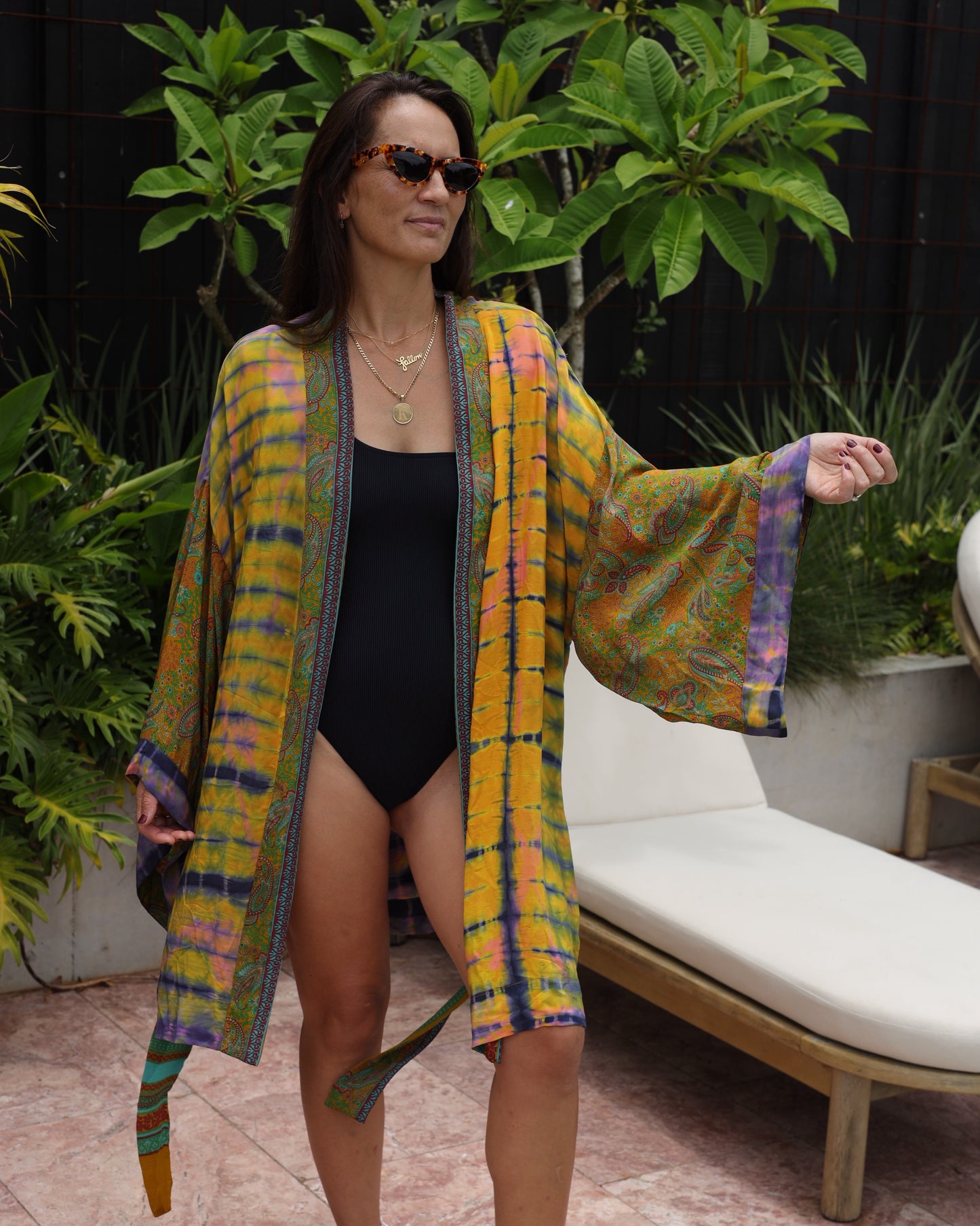 Marigold Silk Robe Col 24, X-LARGE