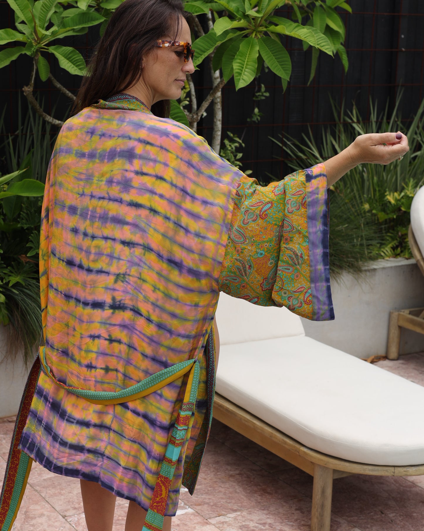 Marigold Silk Robe Col 24, X-LARGE